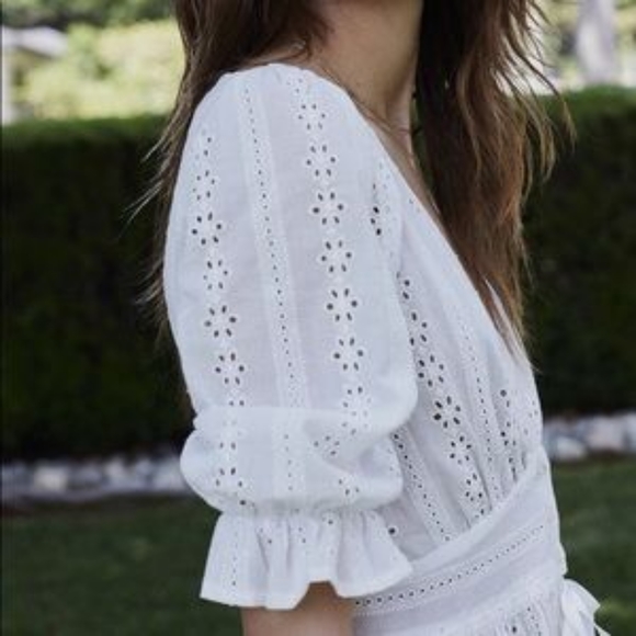 For Love And Lemons White Eyelet Dress Medium - Picture 12 of 12